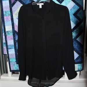 Forever 21 Semi-Sheer Button Down